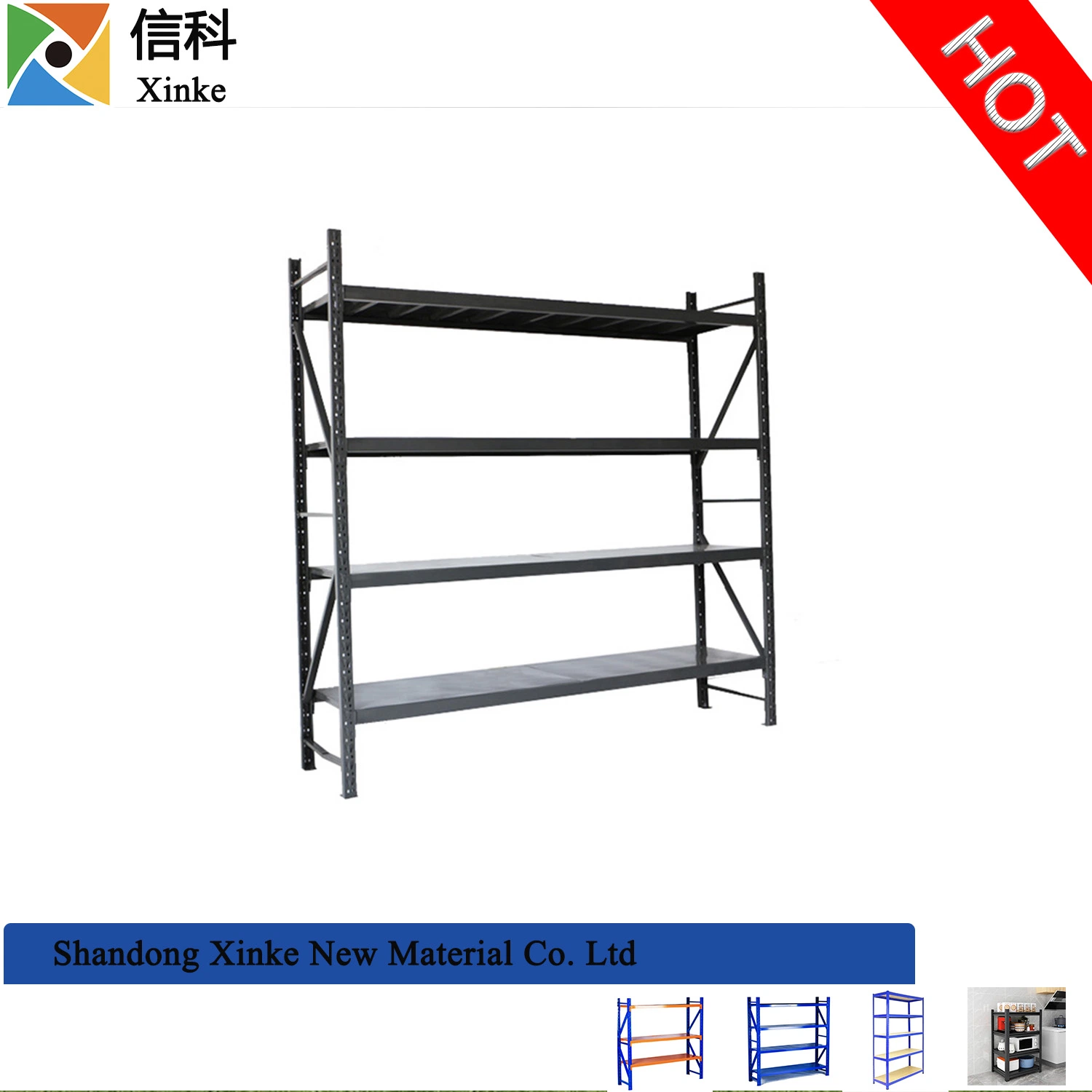 Good Service Conventional Adjustable Stack Corrosion-Protection Steel Warehouse Rack Angle Shelf