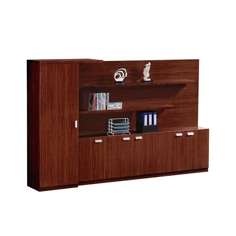 Muebles modernos de oficina Cupboard de madera baratos Archivador de armario Display Rack