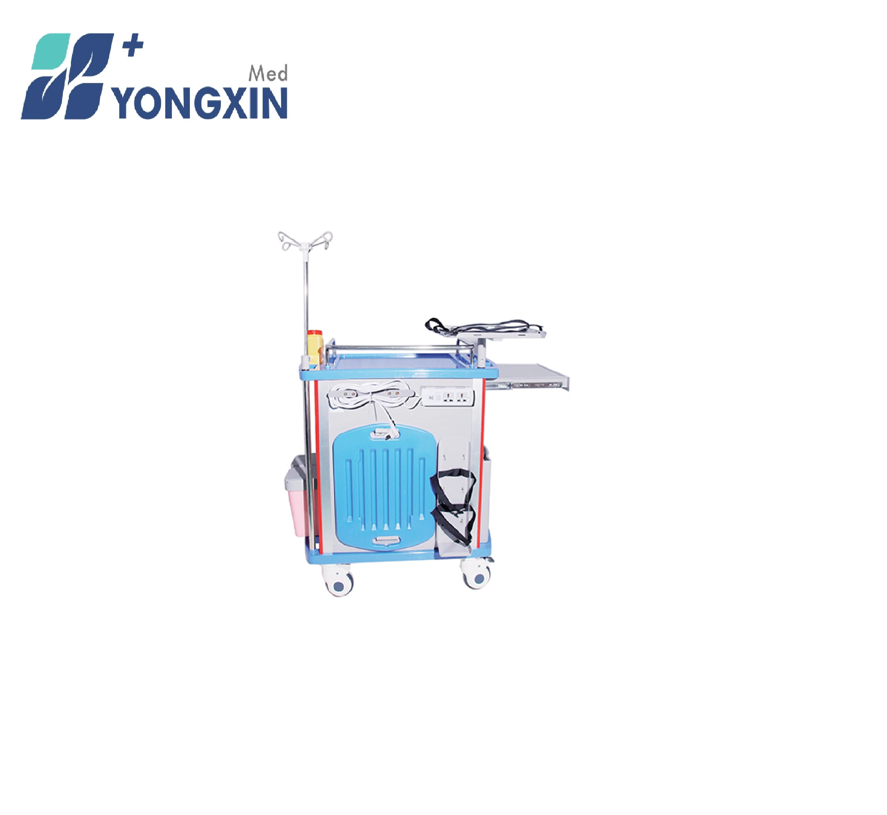 Yx-Et750HS Cheap Hospital Furniture Medical Equipment Anaethesia Medication Trolley ABS Emergency Trolley