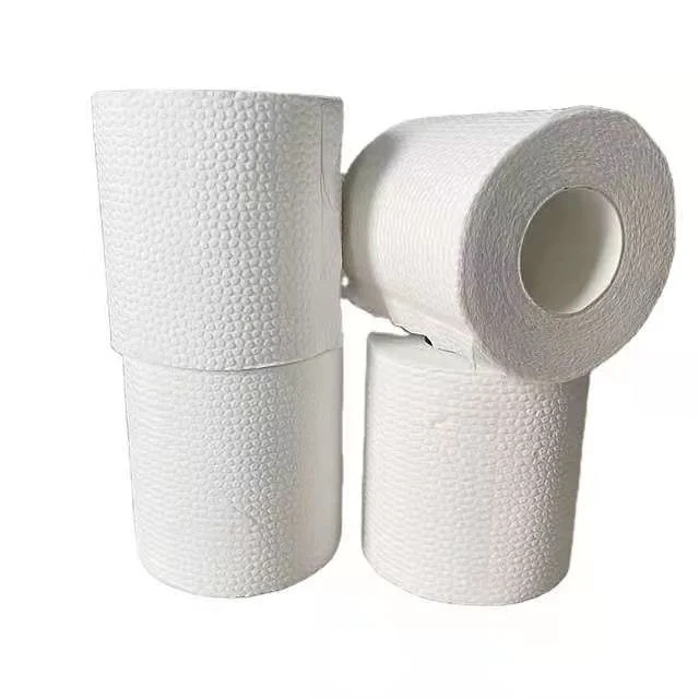 Rouleau de tissu en gros à haute absorption d'eau, rouleau de papier hygiénique 2 plis.