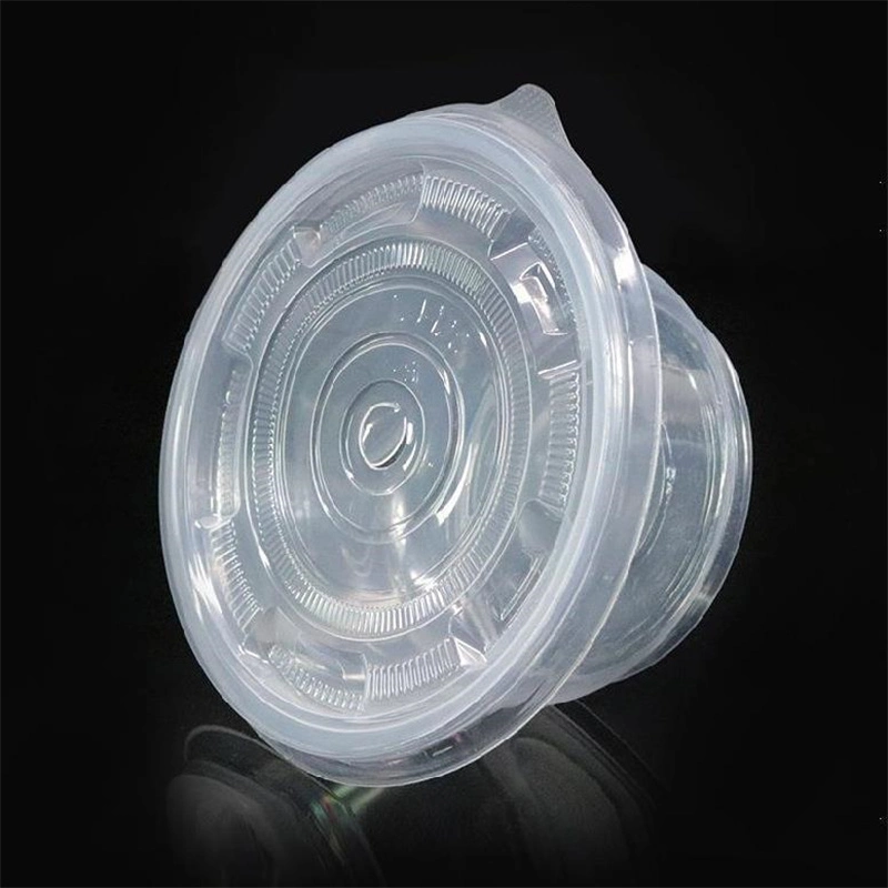 Free Sample 0.75/1/1.5/2/2.5/3.25/4/5.5oz Disposable Transparent Plastic Sauce Cup with Lid