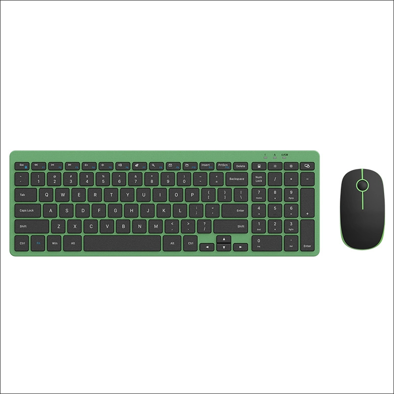 Ultra Thin Wireless 2.4G Multi System Compatibility Desktop Computer Keyboard and Mouse Set