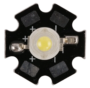 150lm/W 1W Light Emitting Diodes with Star Heatsink