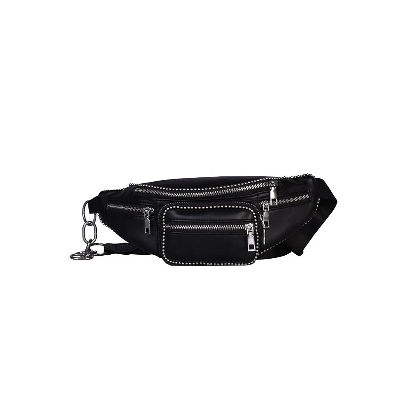 Wholesale 2022 Fashion PU Leather Crossbody Waterproof Run Fanny Pack Waist Belt Pouch Bag for Women