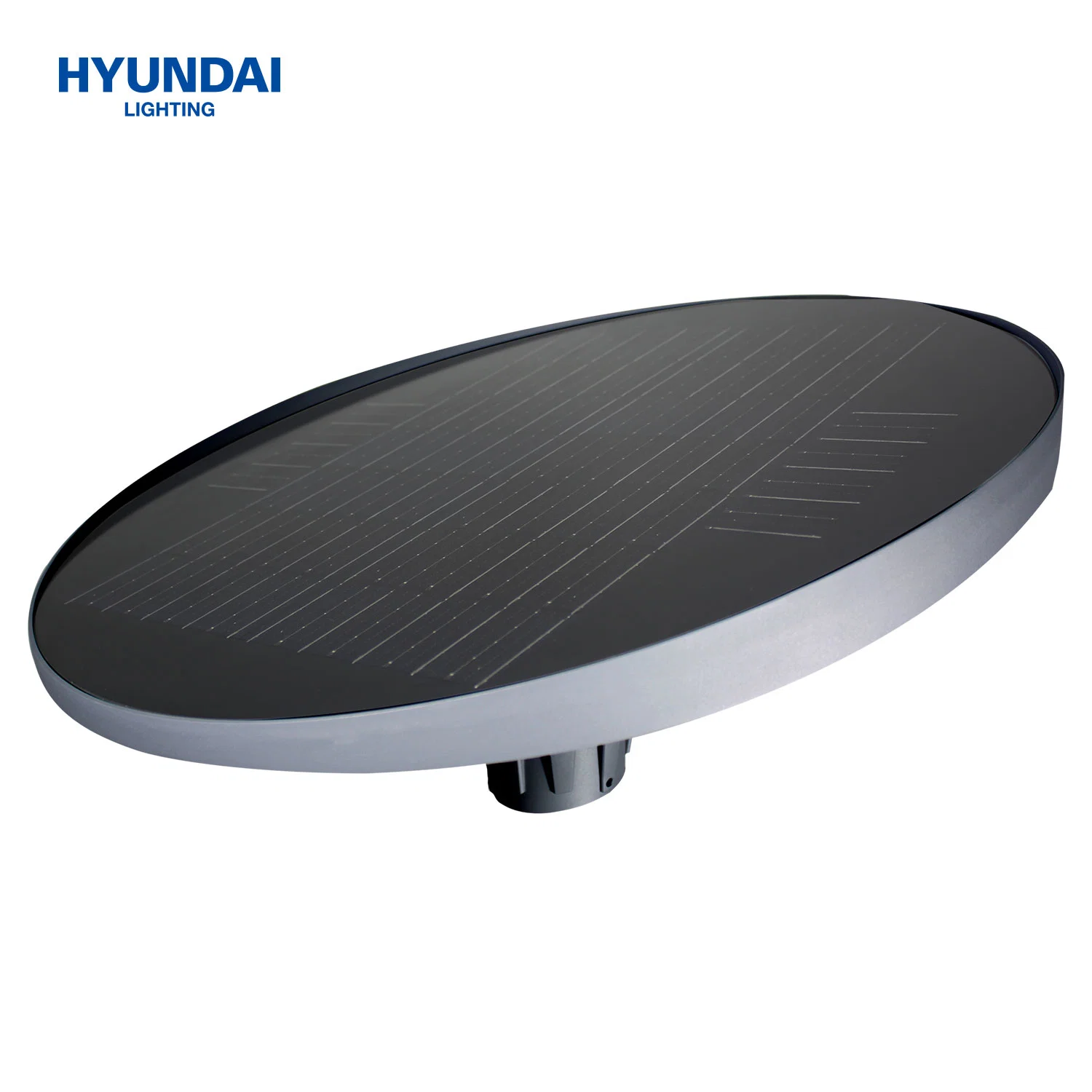 Hyundai Hot Sale Smart Control con Bluetooth Music Solar RGB LED IP65 OVNI Jardín paisaje Luz Calle Iluminación