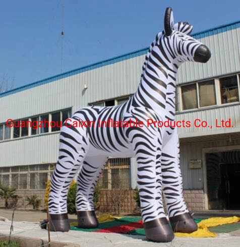 Waterproof Inflatable Zebra Model Floating Zebra Mascot Inflatable