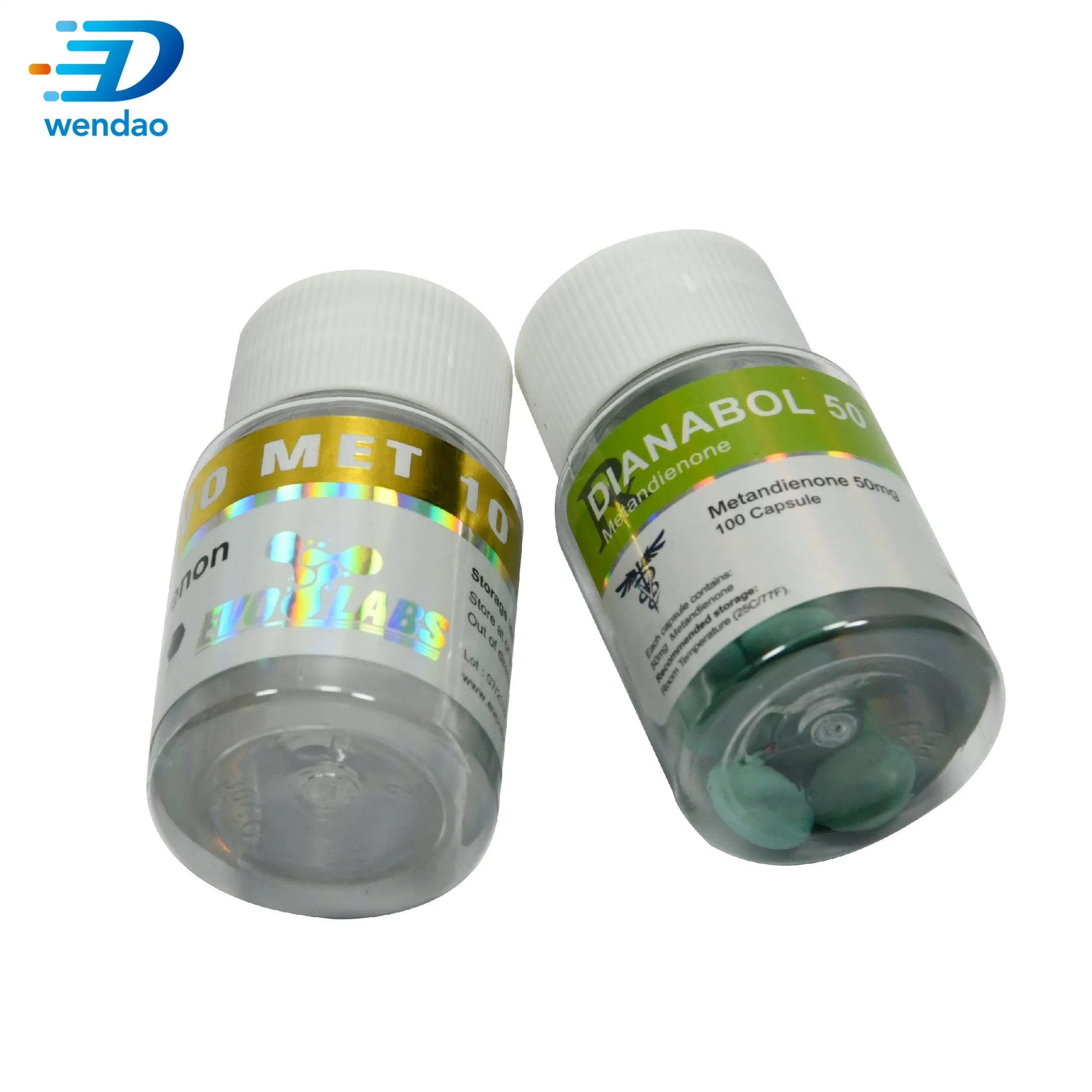 Hot Sale Custom Roll Shiny Gold Stickers Waterproof Printing Glossy Medical Vial Package Pill Bottle Labels