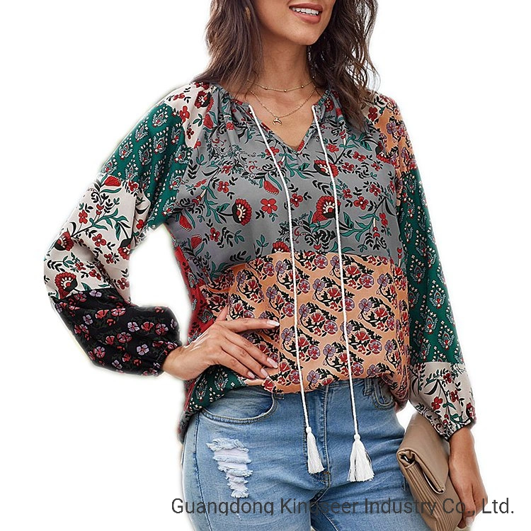 2020 Senhoras/mulheres roupas de lazer moda casual grossista Tshirt Bohemia blusa