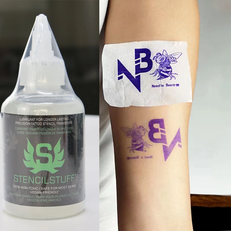 Solução de aplicação de tatuagem profissional de 120 ml para gel mágico de transferência de impressão Creme de material estêncil