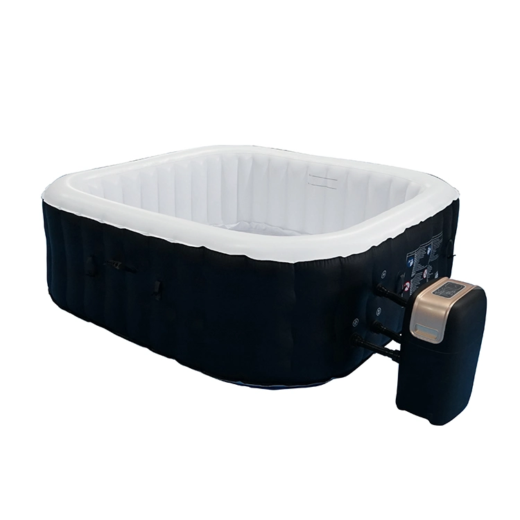 Luxury Folding Hydro Therapy 4 Person Cold Whirlpool Nozzle Heater Outdoor Portable Foldable SPA Hot Bath Tub