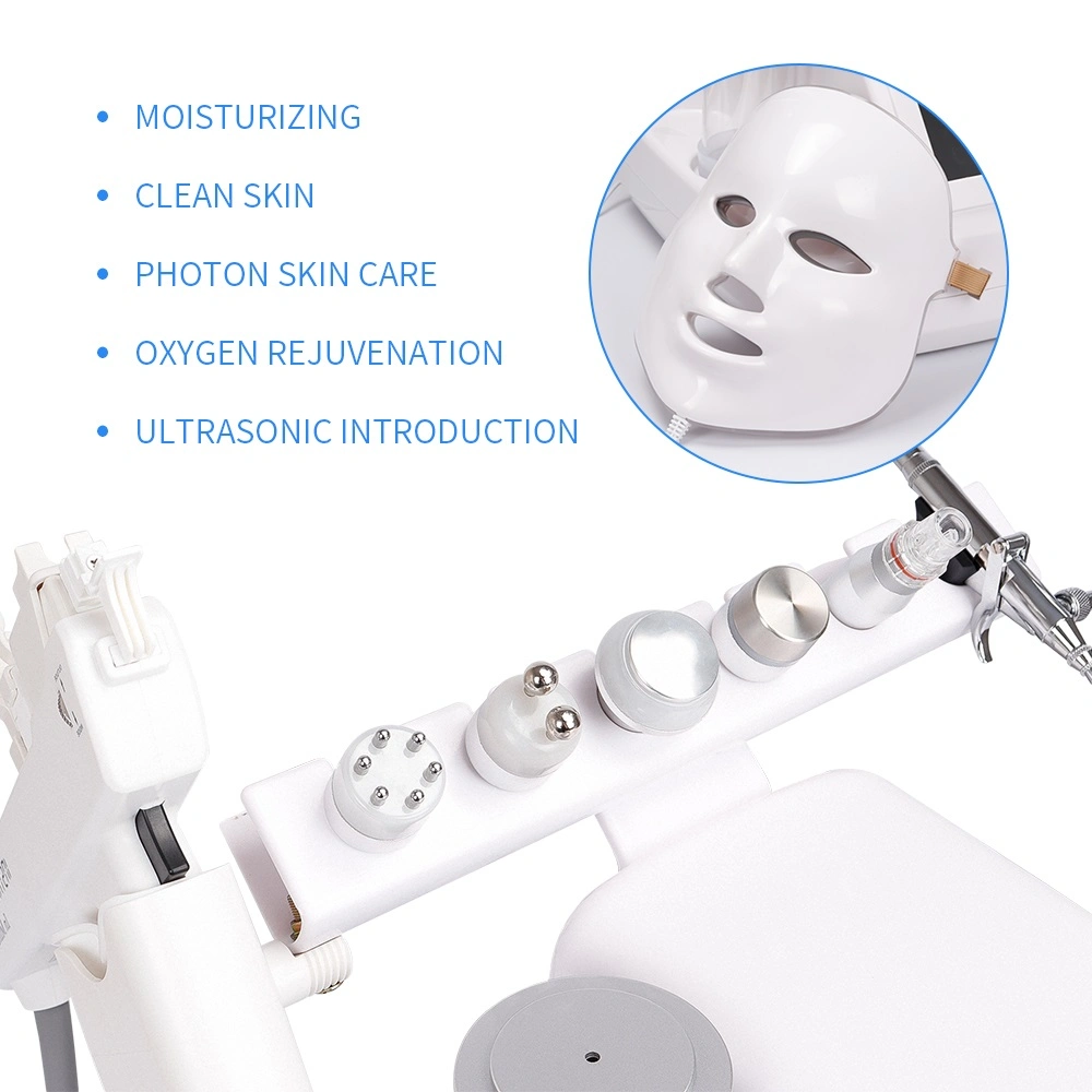 Little Bubble Facial Beauty 6 Handle Whitening Skin Rejuvenation LED Mask Oxygen Deep Cleaning Machine