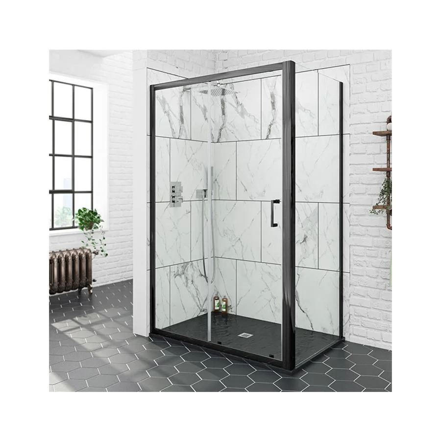 Luxury Simple Bathroom Sliding Tempered Glass Shower Door Cabin