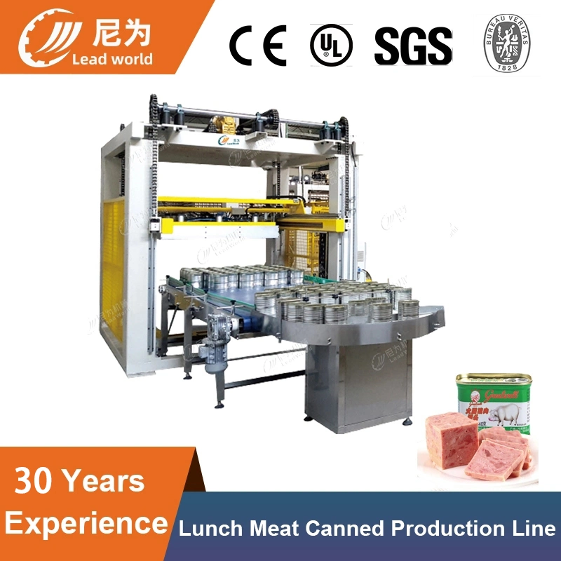La carne de pollo de carne de vacuno de carne Corned Almuerzo Lata máquina de procesamiento de la línea de producción de alimentos enlatados enlatados maquinaria Envasadora