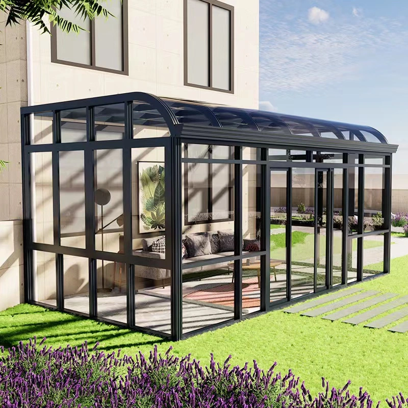 Maison de Verre en aluminium personnalisé de haute qualité de l'hiver Chambre solarium pour jardin, piscine, de la Villa