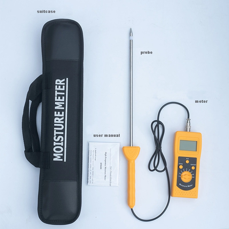 Portable Water Content Tester Soil Grain Probe Moisture Meter