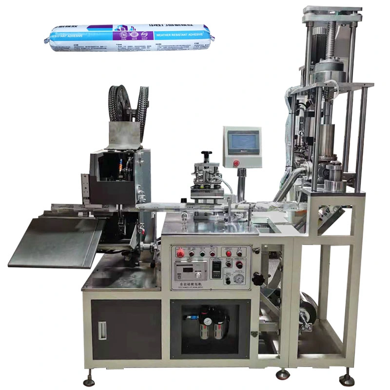 Tipo de salsicha de Função Automática de Silicone Aderente Máquina de estanqueidade de Enchimento