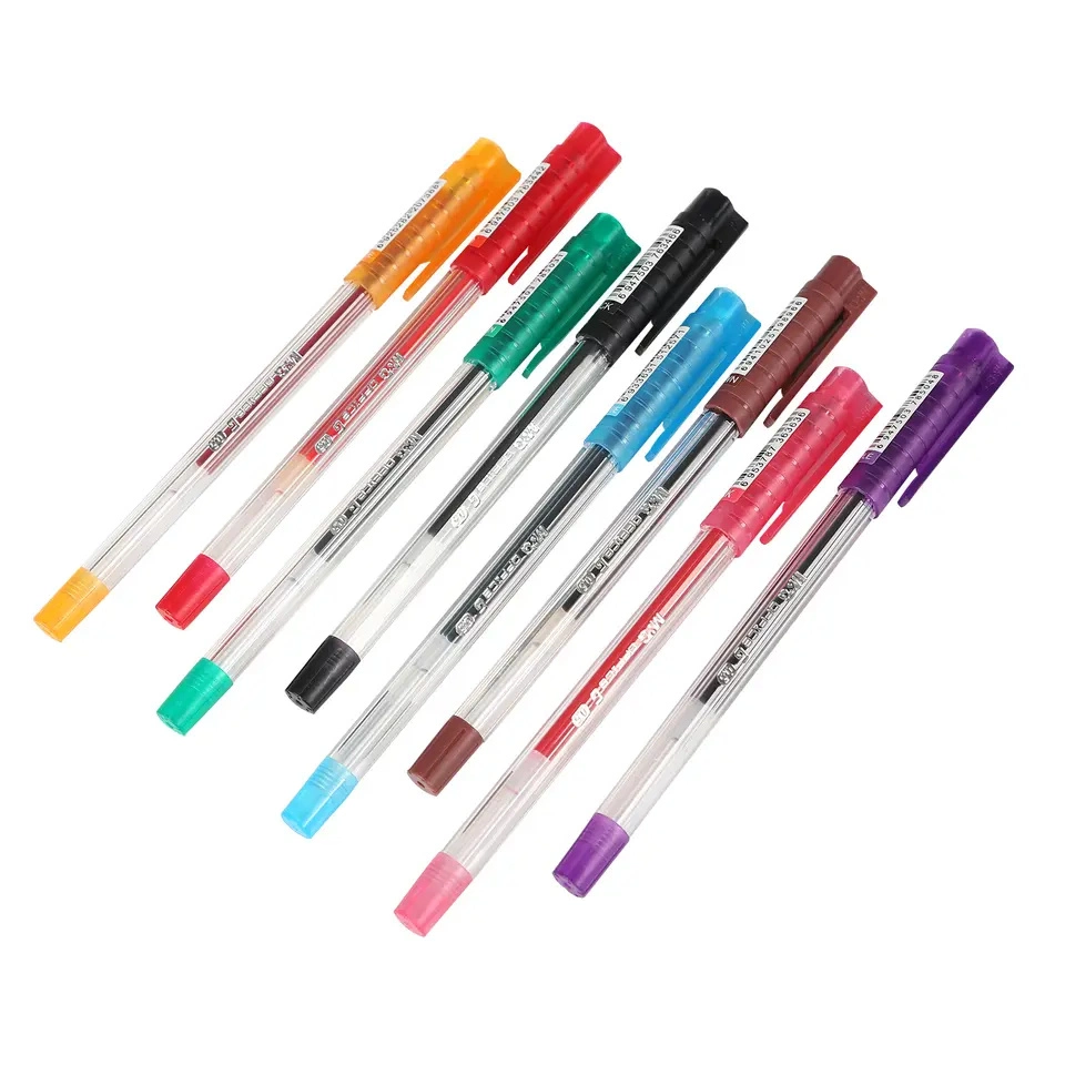 8 couleurs de 0.5mm d'alimentation de l'École de la papeterie de bureau stylos pour fournitures de bureau de gel