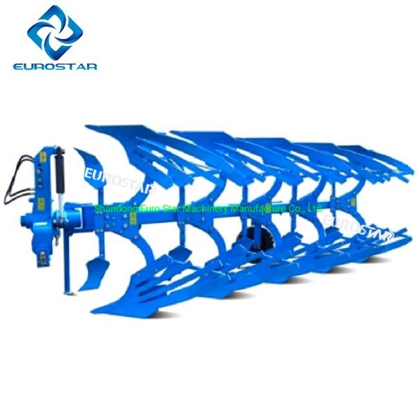 Working Width 1.8m 1lf-445 Hydraulic Flip Plow for 150-180HP Tractor Heavy Duty Paddy Disc Plough Filed Farm Grill Agricultural Machinery Rotary Plow