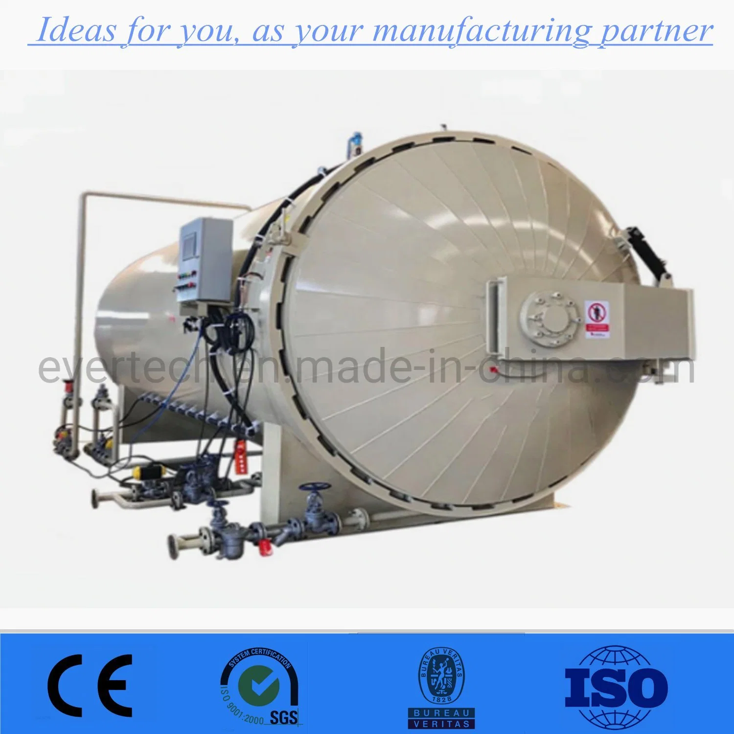 High Pressure Large Industrial Fully Automatic Composite Autoclave Oven for Physical Foam