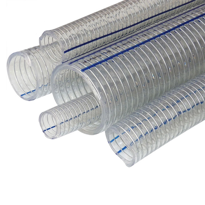 PVC 32mm 40mm Transparent Steel Wire Reinforced Hose Suction Hose