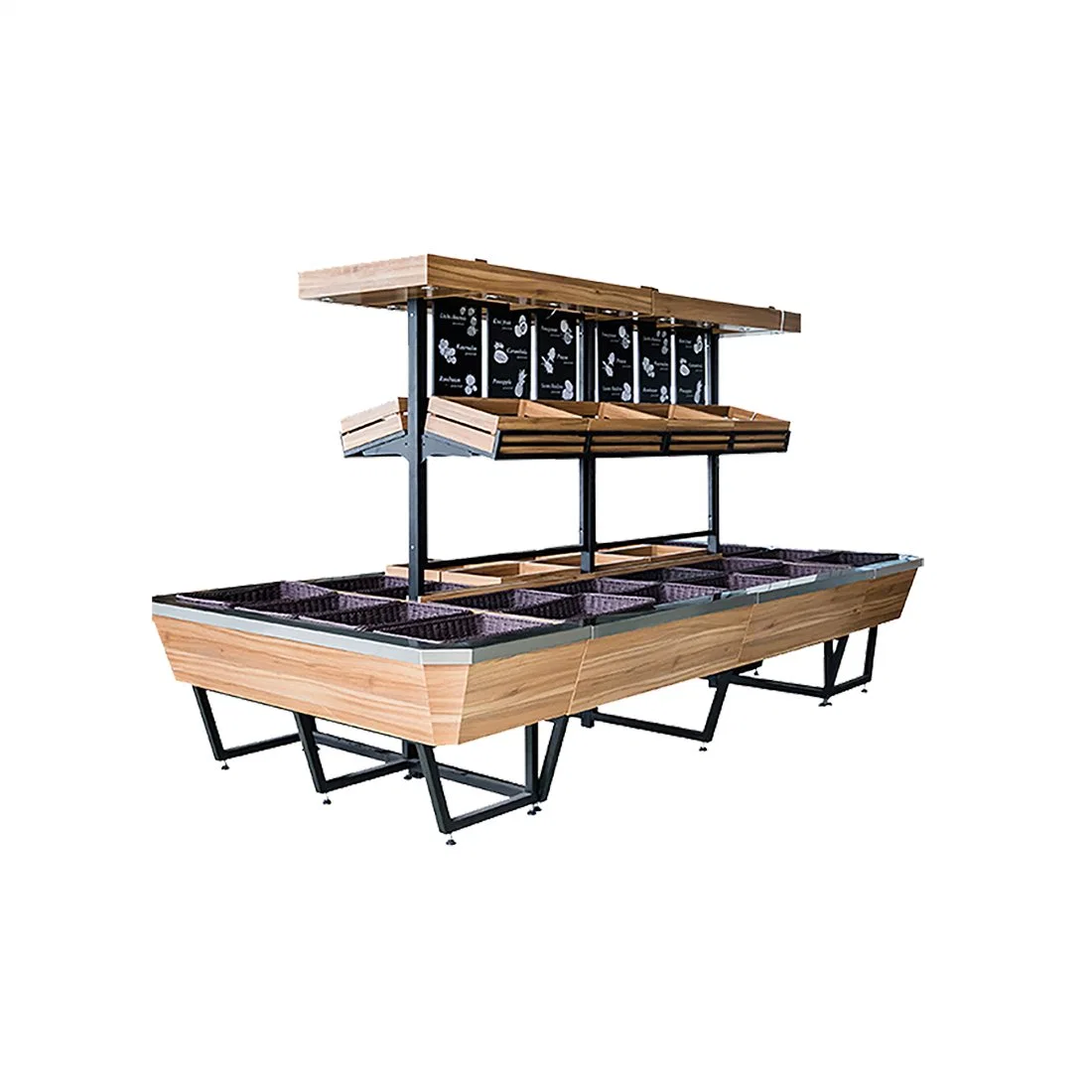 Elegant Fruit and Vegetable Shelves for Upscale Grocery Environments