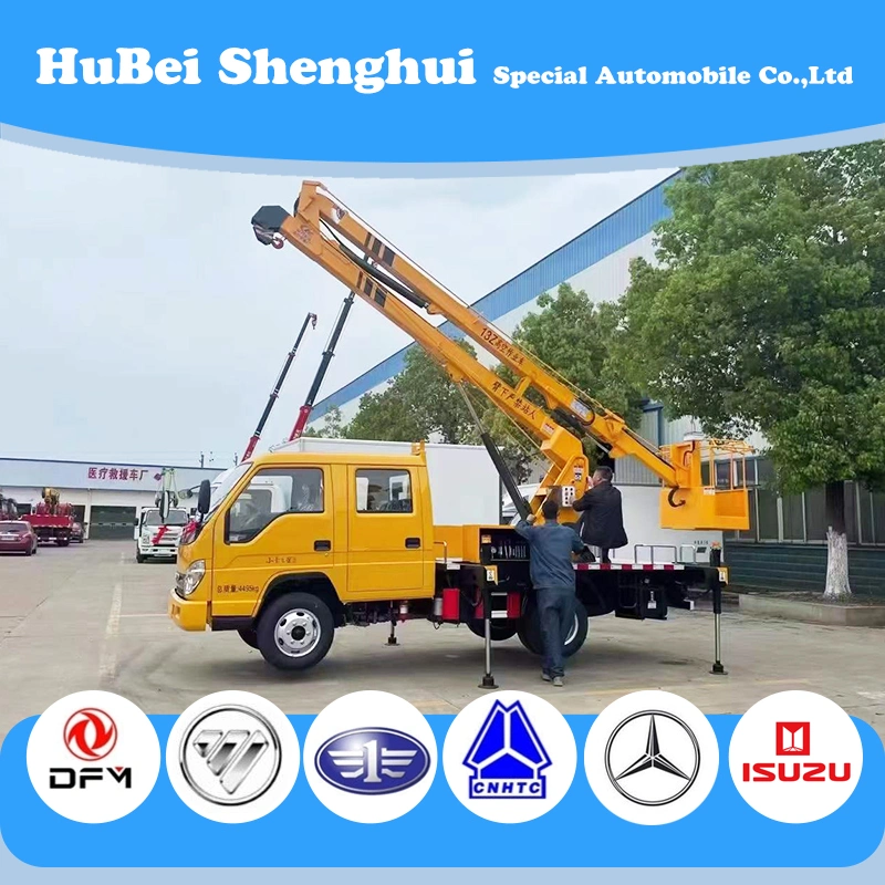 13m Telescopic Boom Aerial Work Platform High Altitude Operation Truck with Working Bucket Price for Sale