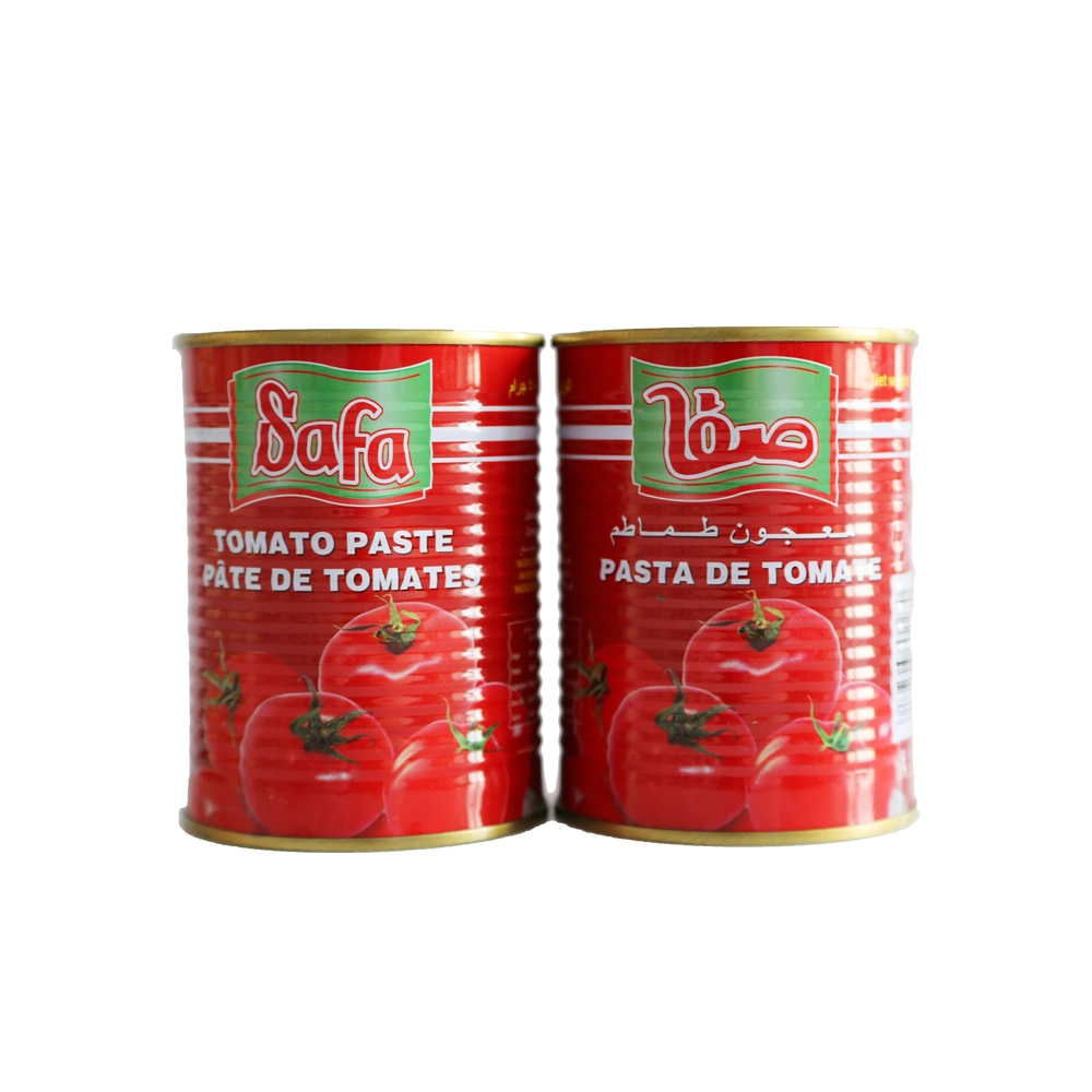 Safa Tomato Paste De Tomate 400gx12tin/CTN Chinese Supplier Safa Brand