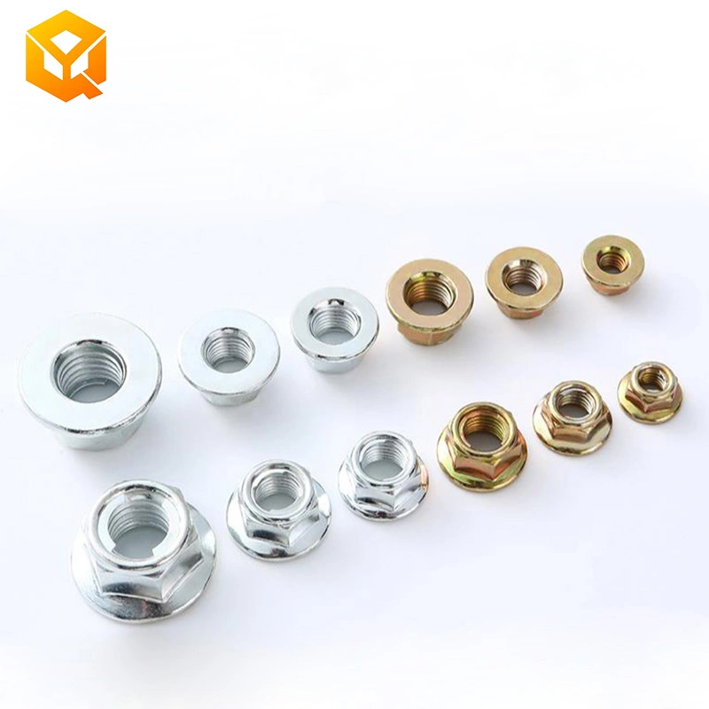 DIN6923 Low Price High quality/High cost performance  Carbon Steel Hexagon Flange Nut Galvanized 4.8 8.8 Hex Flange Nuts
