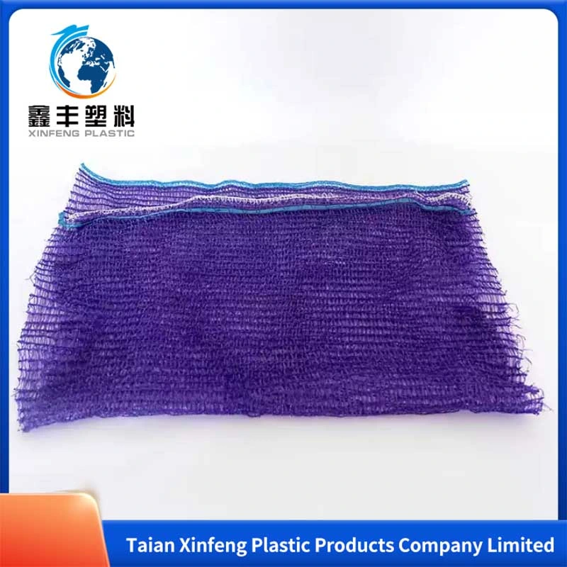 Customized PP PE Drawstring Vegetable Mesh Bag 25kg 50kg Onions Potatoes