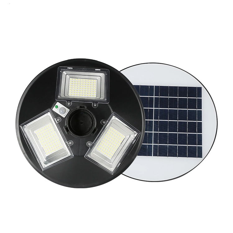 ABS Outdoor Waterproof IP65 Integrated Solar Street Light Garden Road Wall Lamp Round