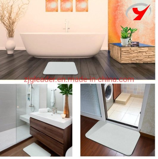 Zjgleader New Design Customized Diatomite Mat Bath Mat