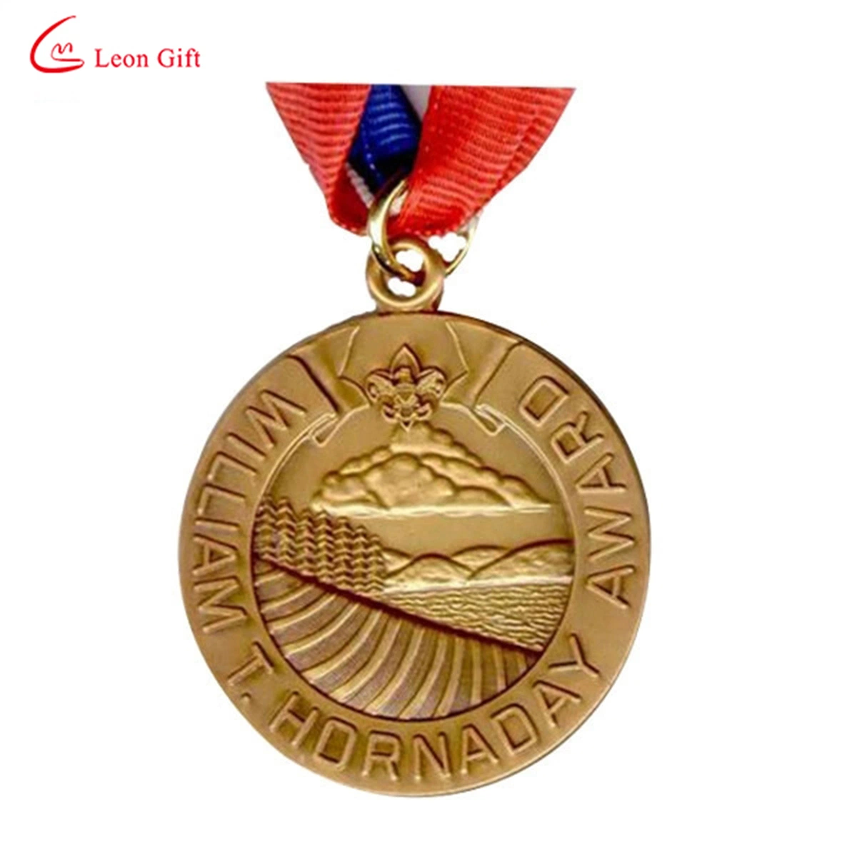 Custom Cha&icirc; Ne En or Avec High quality/High cost performance Customized Wooden Shinewrap Bronzing Queens Medal Brooch Arabe 18K Coin Display Wrapping Paper Medal