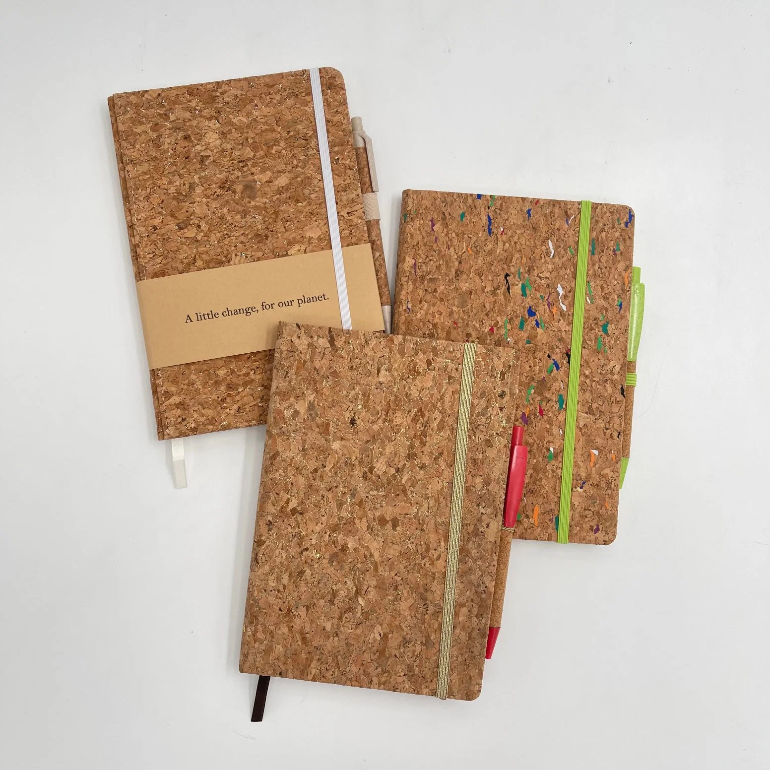 Cork Hardcover Notebook with Pen