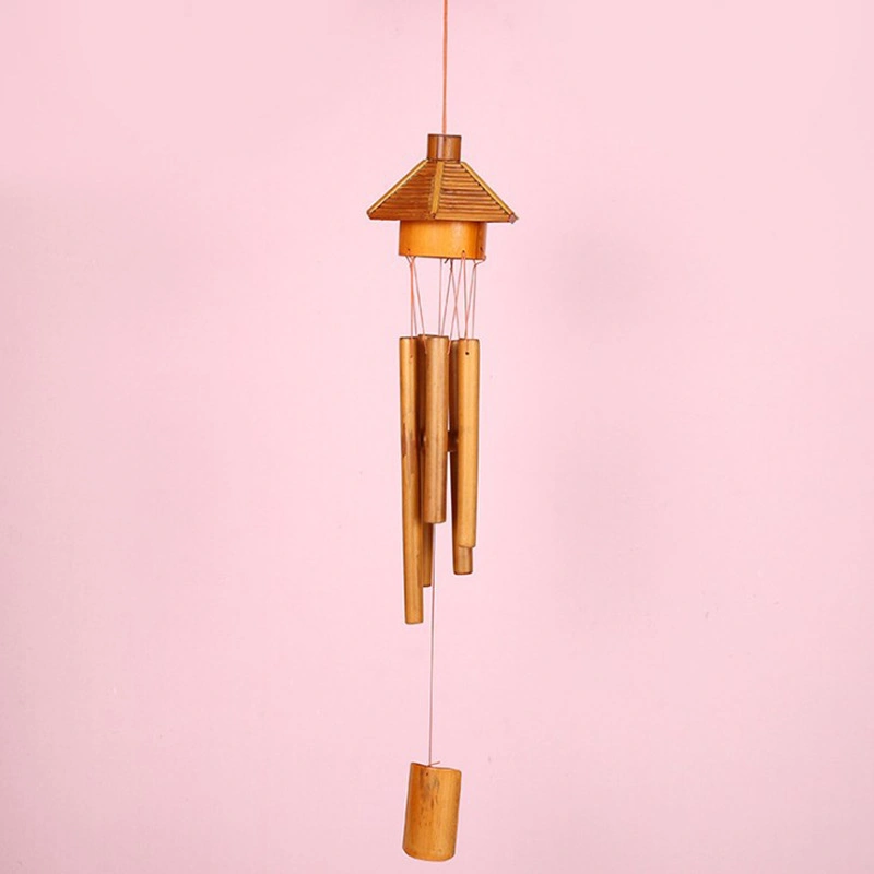 Amazon Wooden Bamboo Wind Chimes Оптовая ветряная дымоль вне помещений для Домашний декор