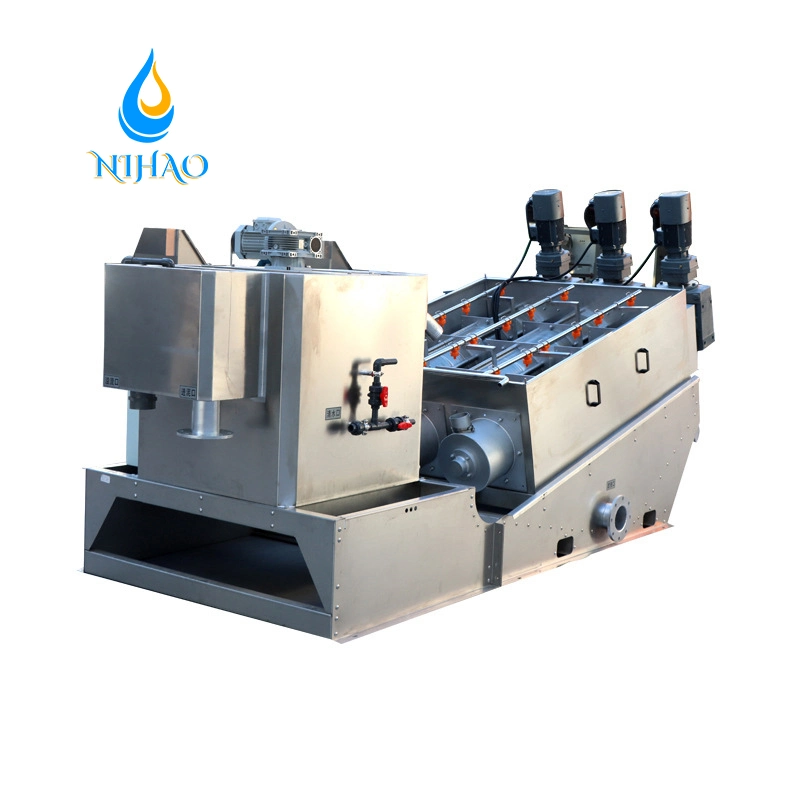 Automatic Screw Press Sludge Dewatering Machine for Small Sewage Treatment Plant