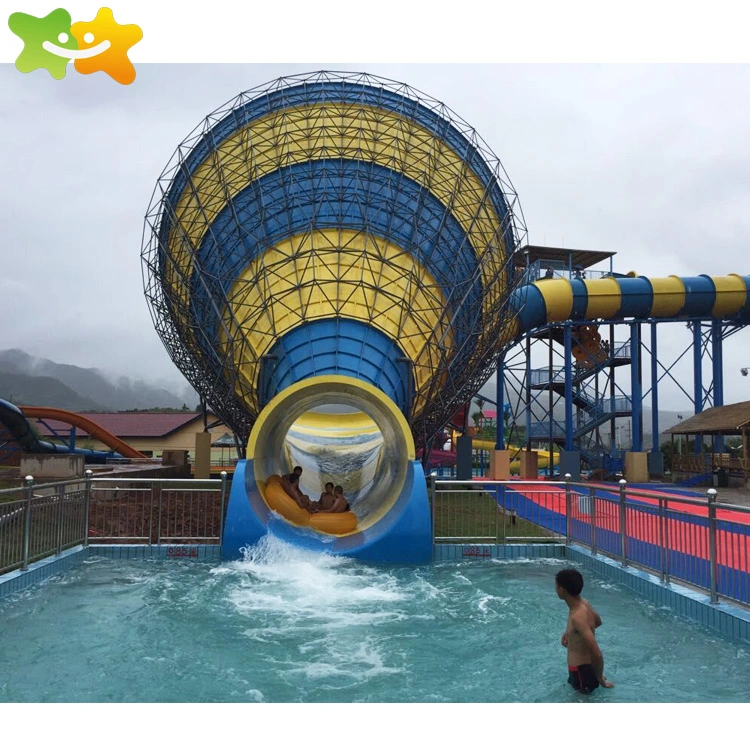 Giant Water Park Equipment Fiberglass Rainbow Water Slide for Sale