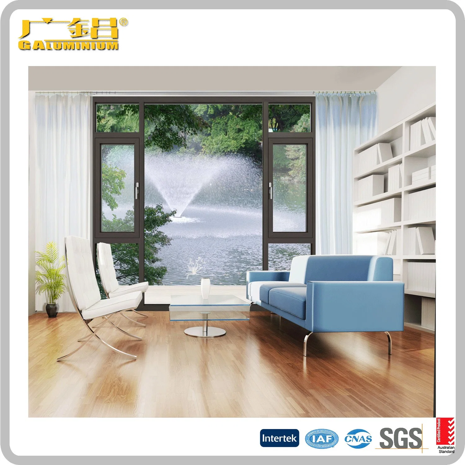 Good Quality and Reasonable Price Aluminum Casement Window / Hinged Window Good Price