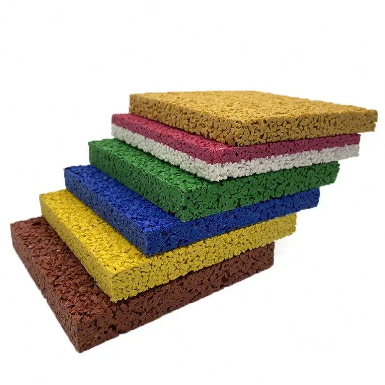 Couleur granule de terrain de sports de plein air en EPDM