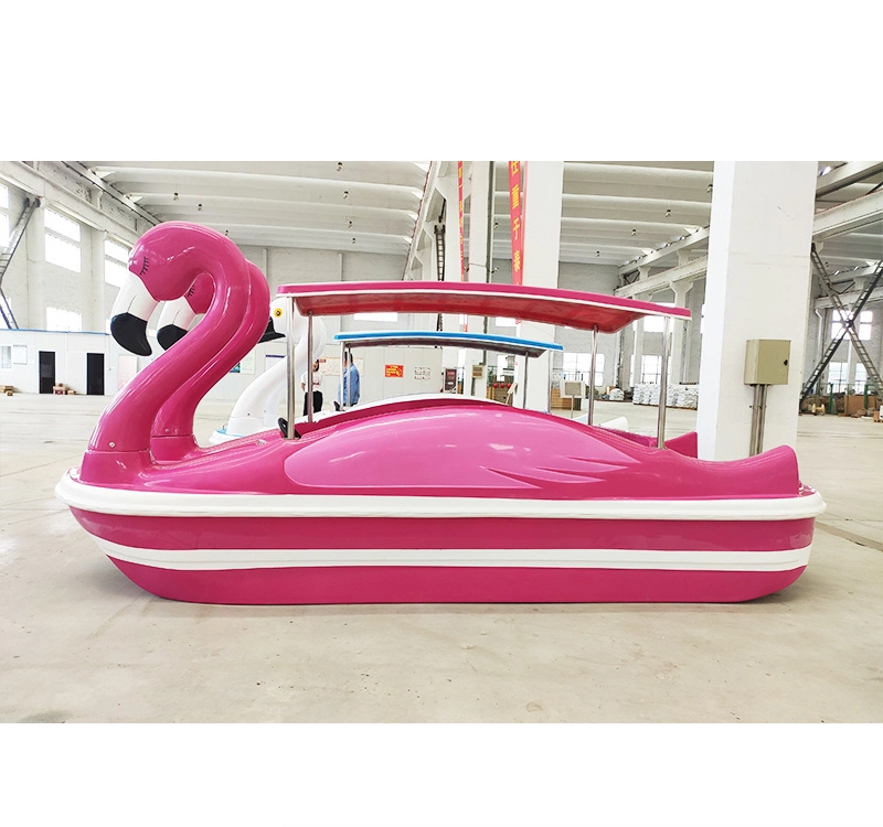 5% de réduction sur le bateau électrique en fibre de verre Flamingo pour quatre personnes pour parc d'attractions pittoresque, parc d'attractions, parc aquatique