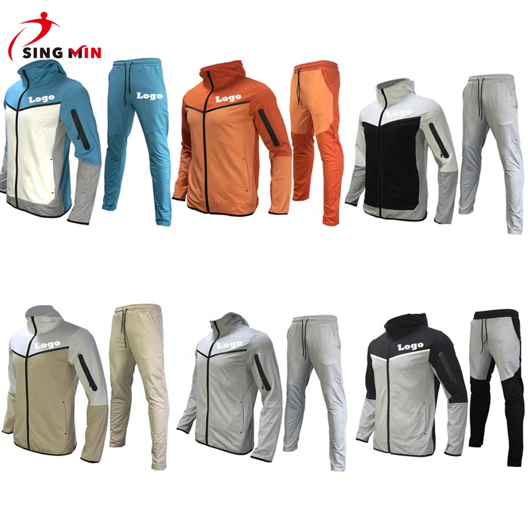 Custom Slim Fit Hoodies and Jogger Pants Sports Tracksuits for Men