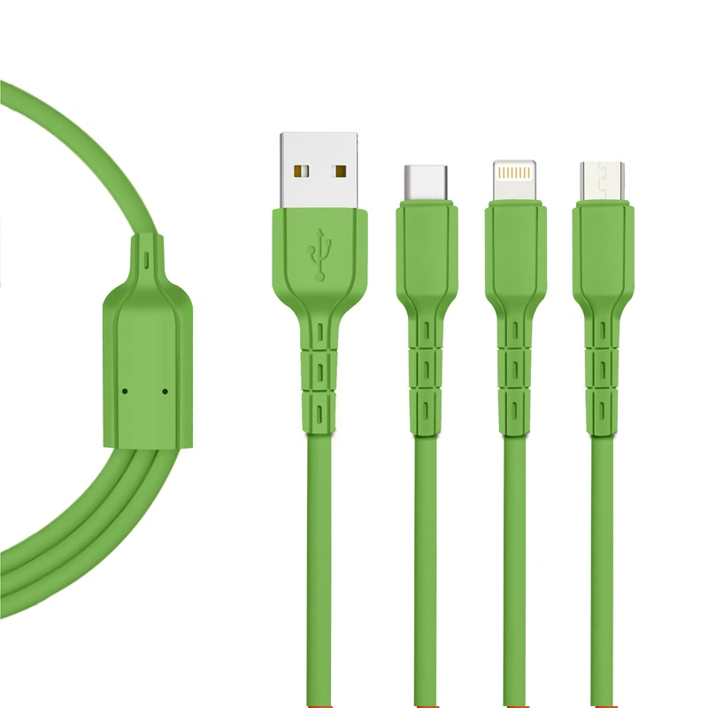 Wholesale/Supplier Colour 3 in 1 USB Data Transfer Charging Cable