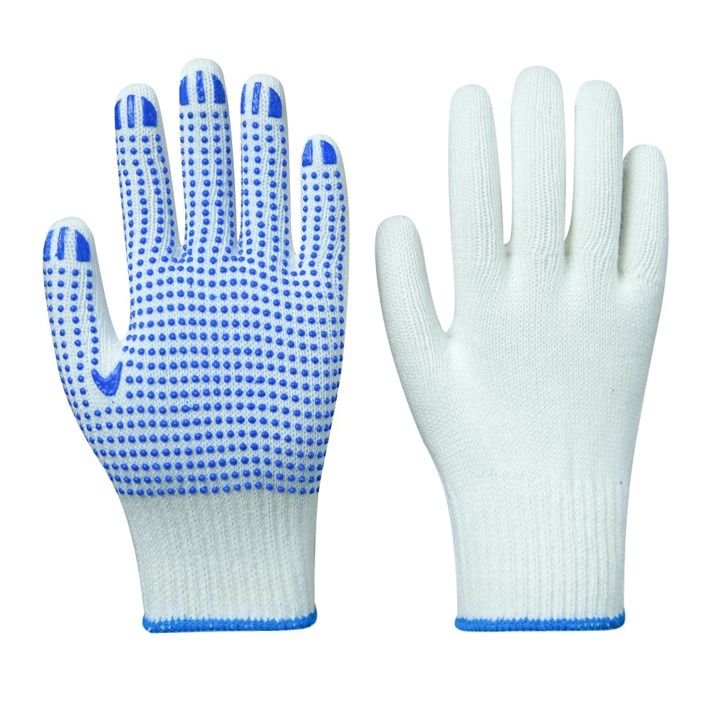 Wholesale/Supplier Customized Safety/Labor/Work/Working Guantes PVC/Dotted/Dots Cheap Price Cotton Knitted Hand Gloves Industrial/Construction