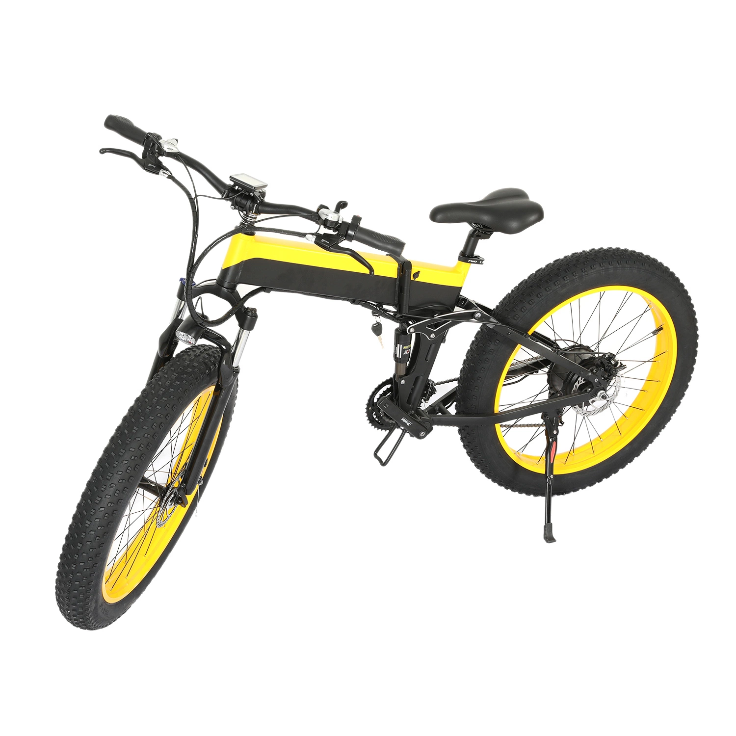 26inch Light Folding Bike Electric City Bicycle Electric Mountain Bike Vehicle Bicycle with 500W Brushless Motor 36V 8ah Battery Electric Vehicle Dirt Bike