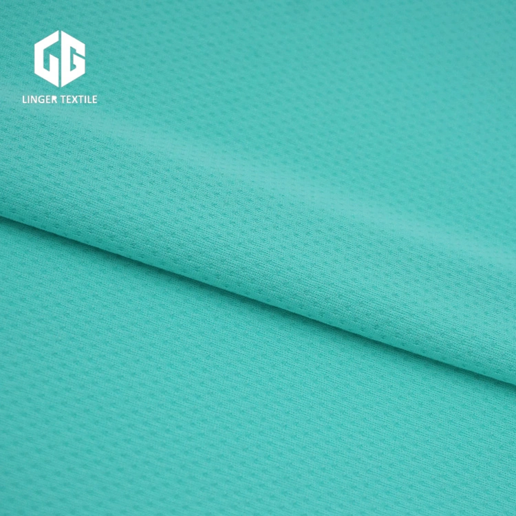 Tissu en maille respirante en polyester en gros pour vêtements de sport