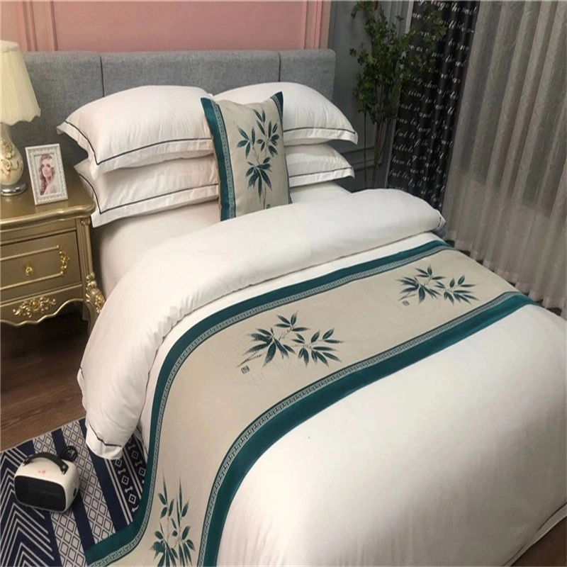 Hotel Apartment Fashionable Printing Pattern Queen Bed Decorative Bed Flags