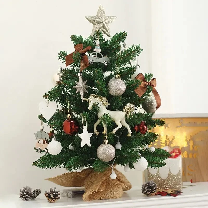 Hot Sale 50 Cm PVC Mini Christmas Tree Christmas Tree Pendant Set