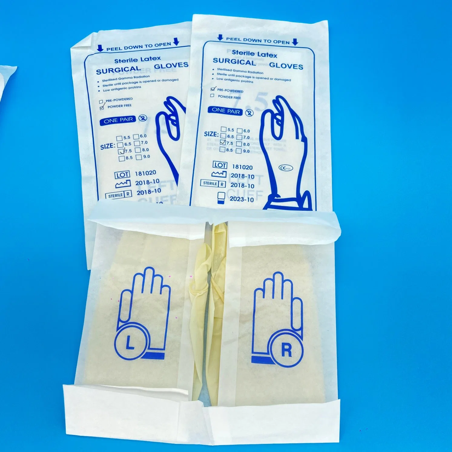 Surgical Glove, Latex Surgical, Powdered and Powder Free