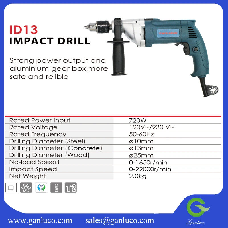 Electric Power Tool 500W 13mm Electric Drill D13re