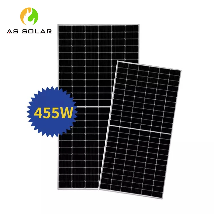 Comme panneau solaire 420 435 450 watts demi-coupé neuf Tech Energy Solar System feuille de couverture électrique de sol panneau solaire Produit Prix bon marché