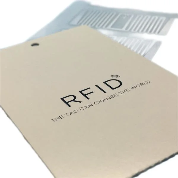 Custom Durable 860-960MHz Colorful Garment UHF RFID Label Sticker Hang Tags
